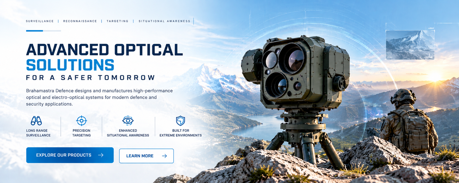 Advanced optical solutions for a safer tomorrow: surveillance turret and defence observation in a mountain environment